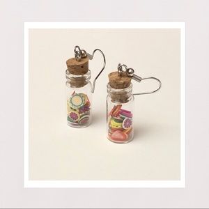 🔴 | Mini Fruits in Glass Jars Earrings